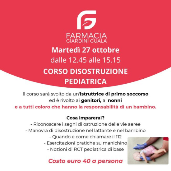 CORSO DI DISOSTRUZIONE PEDIATRICA